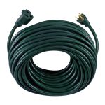 Hyper Tough Outdoor Extension Cord, 100 ft, 16 AWG/16/3, 3-Prong, Single Outlet, Green, 125V 10A - Image 2