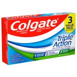 Colgate Triple Action Toothpaste, Original Mint, 6 oz, 3 Pack - Image 3