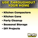 Brute Super Tuff® Compactor Trash Bags, 20 Gallon, 20 Bags (Twist Tie) - Image 7