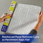Reynolds Kitchens Stay Flat Parchment Paper Roll with SmartGrid, 80 ft x 15 in, 100 Total Sq. ft. - Image 3