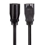 Hyper Tough 10 ft 16AWG 3-Prong Black Outdoor Single-Outlet Extension Cord, 13 Amps - Image 4