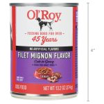 Ol' Roy Filet Mignon Flavor Cuts in Gravy Wet Dog Food, 13.2 oz Can - Image 7
