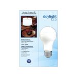 GE LED Light Bulbs, 75 Watt, Daylight, A19 Bulbs, Medium Base, Frosted Finish, 9yr, 4pk - Image 3