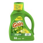 Gain Laundry Detergent Liquid with Odor Fighters, Original Scent, 46 fl oz, 32 Loads - Image 2