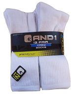 AND1 Men's Socks, Cushion Crew Socks, 12 Pack - Image 2