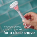 Venus Sensitive Women's 3 Blade Disposable Razor, 3 count, Pink - Image 2