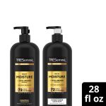 TRESemmé Rich Moisture Shampoo And Conditioner With Up To 72H Hydration for Dry Hair Rich Moisture With Vitamin E And Biotin Formula,28 fl oz 2 Count - Image 2