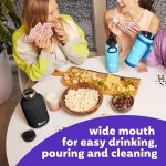 bubba Growler Stainless Steel Water Bottle Wide Mouth Rubberized Licorice, 64 fl oz. - Image 4
