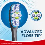 Colgate 360 Floss-Tip Toothbrush Pack, Soft Adult Toothbrushes, 2 Pack - Image 3