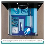 Space Solutions 3 Drawer Letter Width Vertical File Cabinet with Pencil Drawer, Black - Image 4