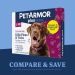PETARMOR Plus for Large Dogs 45-88 lbs, Flea & Tick Prevention for Dogs, 3-Month Supply - Image 2