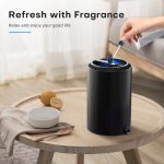 BREEZOME Hepa Air Purifier for Home & Bedroom, 22 dB Quiet Sleep Mode, Air Cleaner for PM10, PM2.5, Dust, Cotton Lint & Hair, Covers Up to 600 sq. ft./2H, Black - Image 2