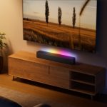 onn 20 Inch Bluetooth 2.1 Channel Soundbar with Multi-Color LED Lighting, Black - Image 5