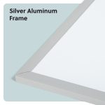 U Brands 35 x 23 in. Magnetic Dry Erase Whiteboard with Silver Metal Frame, Includes 2 Magnets, Marker, and Tray - Image 3