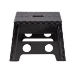 Mainstays One Step Folding Step Stool, Black Plastic - Image 2