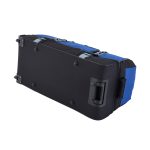 Protege 36-inch Jumbo Drop-Bottom Rolling Travel Duffel Bag with Telescopic Handle, Blue - Image 5