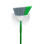 Libman Precision Angle Broom With Dustpan, Green White, Recycled Plastic Fibers - Image 4