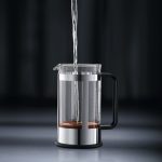 BODUM 34 oz Kenya French Press Coffee Maker, Stainless Steel, New - Image 3