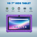 Contixo Kids Tablets 2026, Android Tablet for Kids with Parental Controls, 32GB Storage, 7", Purple - Image 4