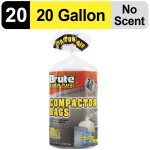 Brute Super Tuff® Compactor Trash Bags, 20 Gallon, 20 Bags (Twist Tie) - Image 3