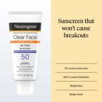 Neutrogena Clear Face Sunscreen Lotion SPF 50, 3 fl oz - Image 2