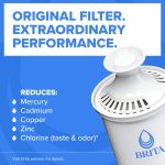 Brita Standard 10-Cup, White Plastic Water Filtration Pitcher - Image 4