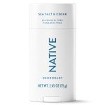 Native Deodorant for Women & Men, Aluminum Free, Sea Salt & Cedar, 2.65 oz - Image 3