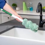 Libman Tornado Twist Mop with Cotton Blend Head and Steel Handle, Green and White, 55.5 inch - Image 5