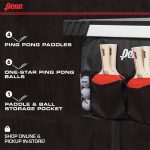 Penn Table Tennis Accessory Set - 4 Ping Pong Paddles, 6 Balls and Storage Pocket - Image 2