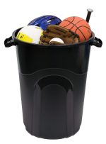 Hyper Tough 32 Gallon Injection Molded Plastic Trash Can with Click Lock Lid - Image 6