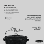 Granite Ware 21.5 Quart Water Bath Canner with Rack for Jam, Salsa and Pickles - Image 6