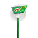 Libman Precision Angle Broom With Dustpan, Green White, Recycled Plastic Fibers - Image 5