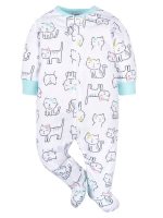 Onesies Brand Baby Girl Sleep 'n Play Footed Pajamas, 4-Pack, Sizes Newborn-6/9 Months - Image 3