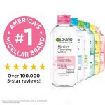 Garnier SkinActive Micellar Cleansing Water All in 1 Makeup Remover, Face Cleanser, 13.5 fl oz - Image 3