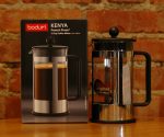 BODUM 34 oz Kenya French Press Coffee Maker, Stainless Steel, New - Image 6