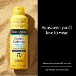 Neutrogena Beach Defense Sunscreen Spray Broad Spectrum SPF 70, 6.5 oz - Image 2