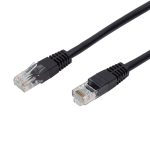 onn. Cat6 Ethernet Patch Cable, RJ45 Network Internet Stranded Cord, 14', Black - Image 3