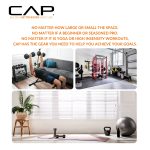 CAP Barbell, 10lb Coated Rubber Hex Dumbbell, Pair (No-Roll Design, Ergonomic Steel Handle, Durable Coated Weight) - Image 6