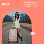 iFLY Fibertech 28" Large Checked Suitcase – Hardside Expandable Spinner Luggage for Travel, Rose Gold - Image 6