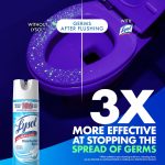 Lysol Disinfectant Spray, Sanitizing and Antibacterial Bathroom Spray, Deodorizer, Crisp Linen, 19 oz (Pack of 2) - Image 4
