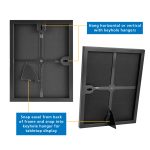 Mainstays Picture Frames, 8 x 10, Black, Front-Loading, Wall or Tabletop, Set of 3 - Image 5