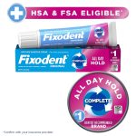 Fixodent Denture Adhesive Cream Original, All Day Hold for Fulls and Partials, 2.4 oz - Image 7