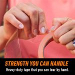 Gorilla Crystal Clear Tape, 1.88” x 18 yd - Weather Resistant for Indoor or Outdoor Projects and Repairs - Image 4