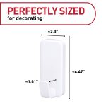 Command 10 Lb XL Heavyweight Wall Hook, White, Damage Free Decorating, 2 Command Hooks - Image 2