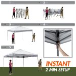 Ozark Trail 12' x 12' Gray Instant Straight Leg Camping Canopy - Image 2