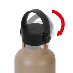 Ozark Trail 24 oz Stainless Steel Insulated Loop Carry Water Bottle, Tan - Image 4