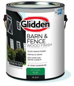Glidden Grab-N-Go Barn & Fence Wood Exterior Paint Flat, Black, 1 Gallon - Image 2