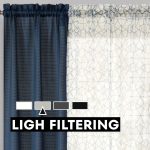 Mainstays Curtain and Sheers Set, 4 Panels, Blue Moon, 27.5 in W x 84 in L - Image 3