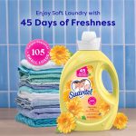 Suavitel Fabric Conditioner, Liquid Fabric Softener, 45 Days of Freshness, Morning Sun Scent, 105 fl oz - Image 3