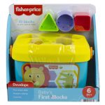 Fisher-Price Baby’s First Blocks Shape Sorting Toy with Storage Bucket, 12 Pieces For Baby & Toddler - Image 7